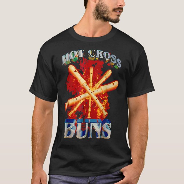 Camiseta Hot Cross Buns Engraçado (Frente)