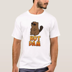 Camiseta Hot Dam Cute Legal Beaver Pun