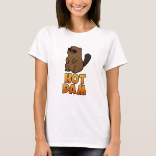 Camiseta Hot Dam Cute Legal Beaver Pun