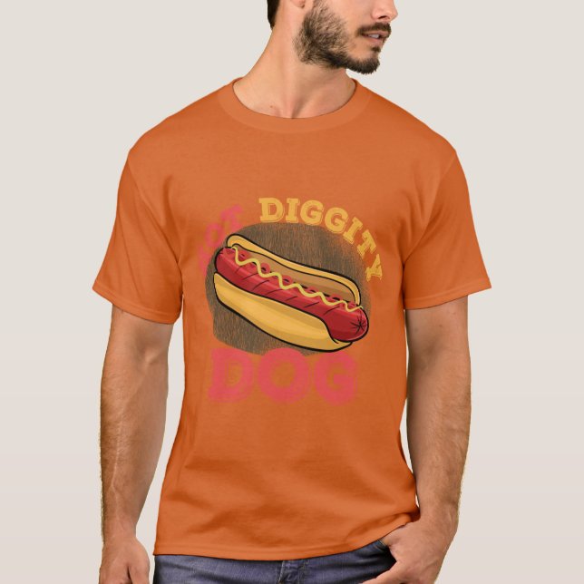 Camiseta Hot Diggity Dog gift (Frente)