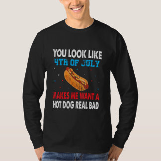 Camiseta Hot Dog 4th of July Matching Family USA  Patriotic