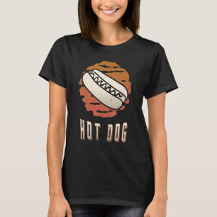 Camiseta Hot Dog Vintage Retro Classic Sunset