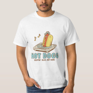 Camiseta Hot Dogg – Droppin’ Beats, Not Buns Funny Tee