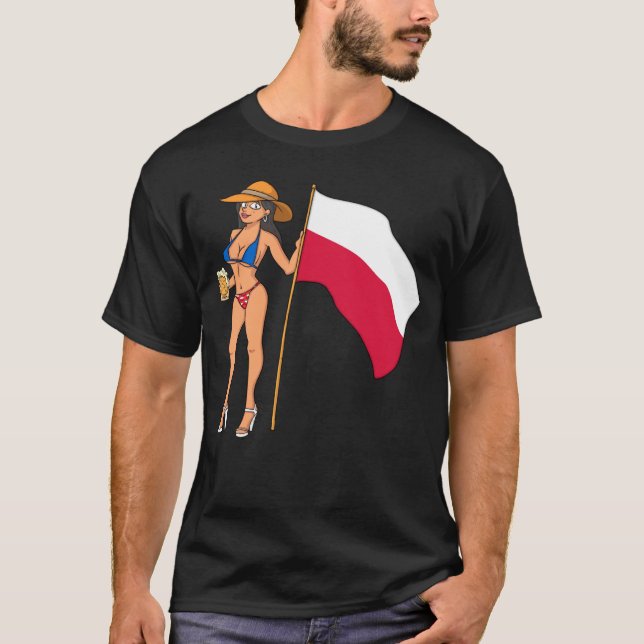 Camiseta Hot Fan Girl Poland (Frente)