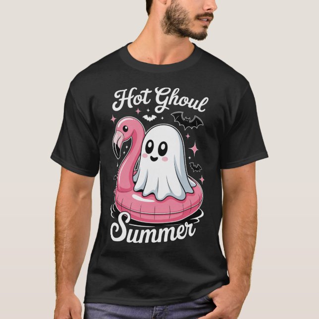 Camiseta Hot Ghoul Summer Flamingo Ghost Summerdal (Frente)