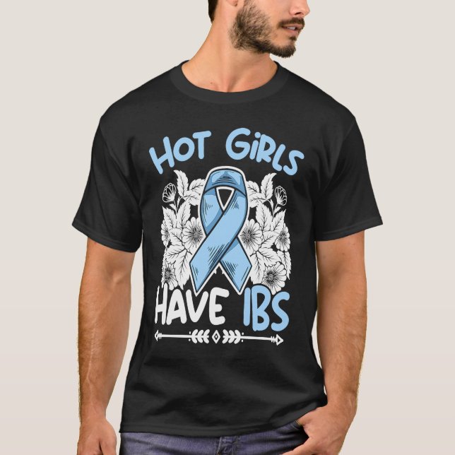 Camiseta Hot Girls Have IBS Stomach Warrior Irritable Bowel (Frente)