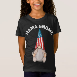 Camiseta Hot Mama Gnomo Family Engraçado Bandeira Americana