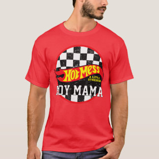 Camiseta Hot Mess A Little Stressed Boy Mama family