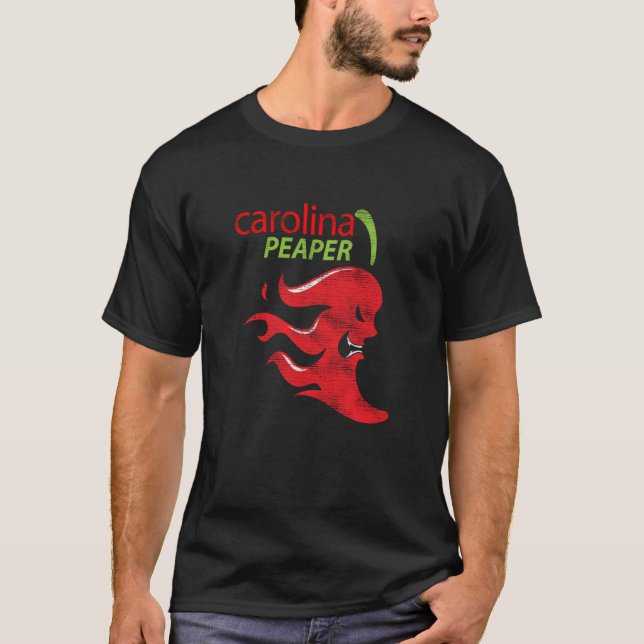 Camiseta Hot Pepper Carolina Reaper Chilihead Spicy Food (Frente)