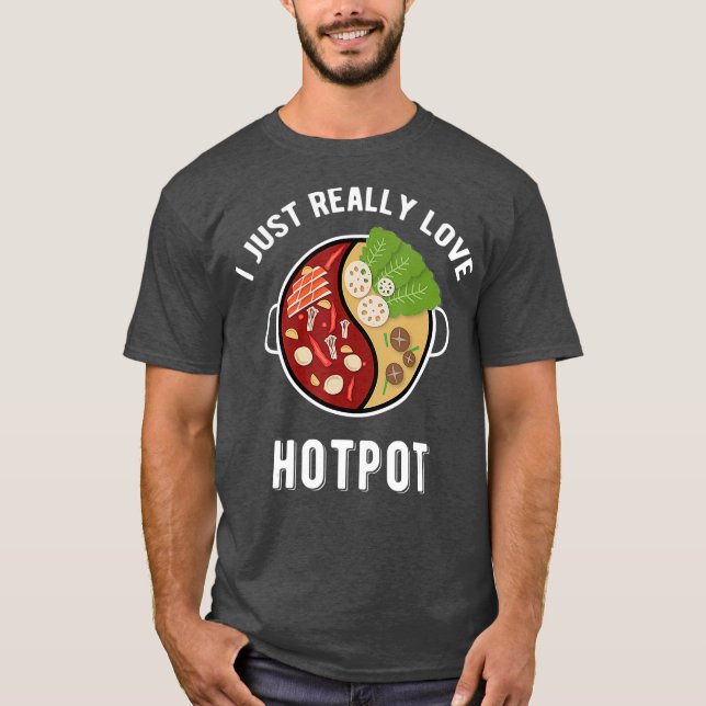Camiseta Hot    PotI Adora Hotpot Shabu Shabu Comida asiáti (Frente)