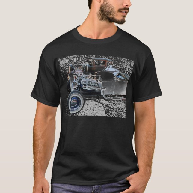 Camiseta Hot rod da velha escola (Frente)