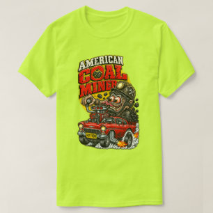 CAMISETA HOT ROD DE MINERADOR DE CARVÃO AMERICANO