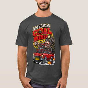 CAMISETA HOT ROD DO MINERADOR DE CARVÃO AMERICANO
