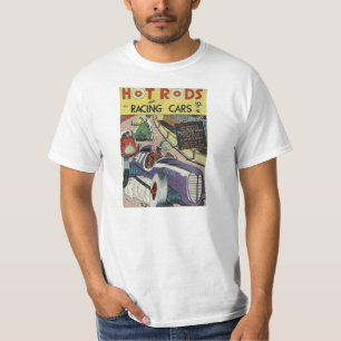 Camiseta Hot rod e carros de competência - cobrir clássic