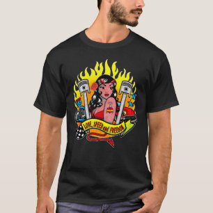 Camiseta Hot Rods and Devil Pinup