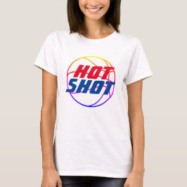 Camiseta Hot Shot | Cota de basquete com T-Shirt Azul