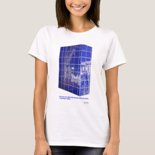 Camiseta Hot Springs, AR BlueTile Espelho Presentes Roupas