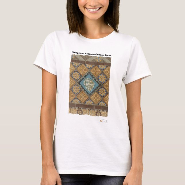 Camiseta Hot Springs, AR Quapaw Dome Azulejos Presentes Rou (Frente)