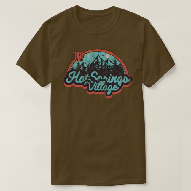Camiseta Hot Springs Village, Arkansas  (Frente do Design)