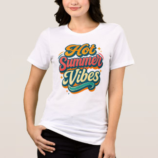 Camiseta Hot Summer Vibes Tee || Camiseta de Manga