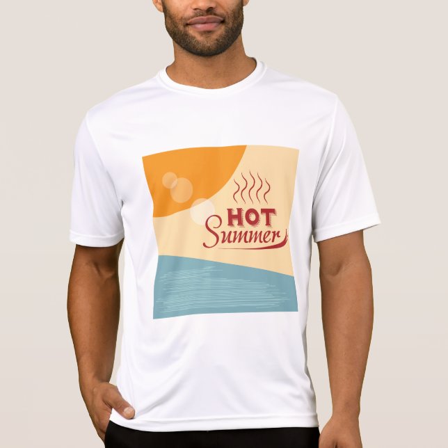 Camiseta Hot Summer Vintage Retro Vibes (Frente)