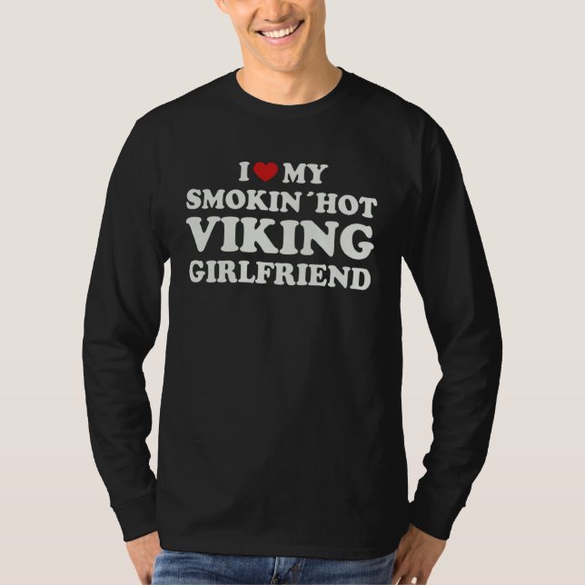 Camiseta Hot Viking Girlfriend Scandinavian GF Men´s (Frente)