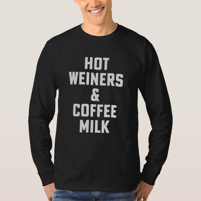 Camiseta Hot Weiners And Coffee Milk Rhode Island Food 3 Al (Frente)