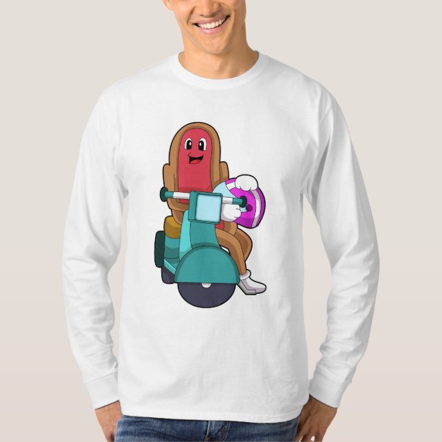 Camiseta Hotdog como Biker com Patinete.PNG (Frente)