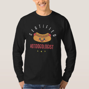 Camiseta Hotdog Franks Sausage Certified Hotdogologist Hot