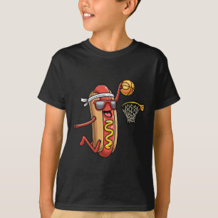 Camiseta Hotdog Roll De Pão Jogando Pla Esportiva De Basque