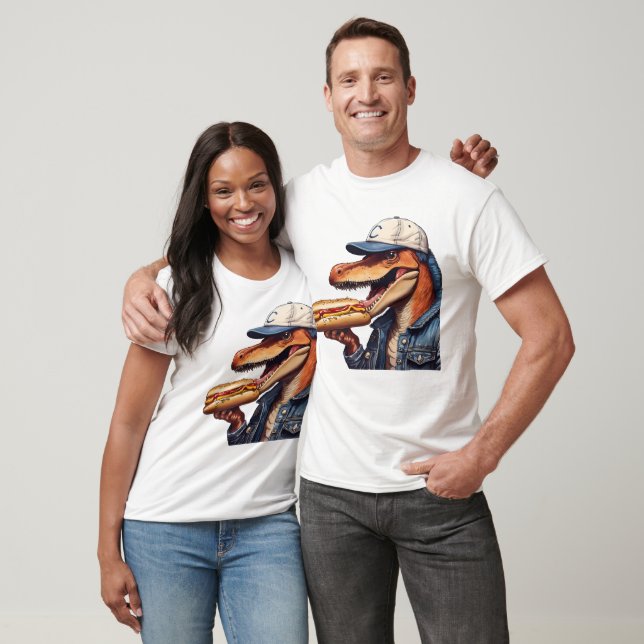 Camiseta Hotdogasaurus Dinossauro (Unissex)