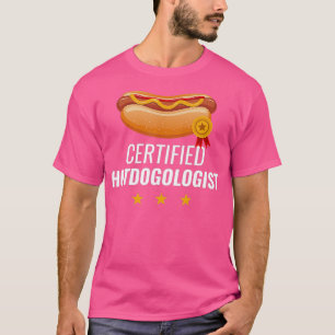 Camiseta Hotdogologista certificado Funny HOT DOG Gift