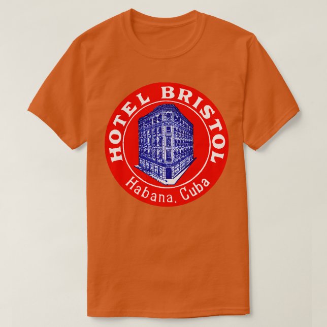 Camiseta Hotel Bristol Havana Cuba 1935 (Frente do Design)
