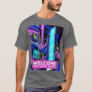Camiseta Hotel de Rua da Cidade Ultraun, no Japão