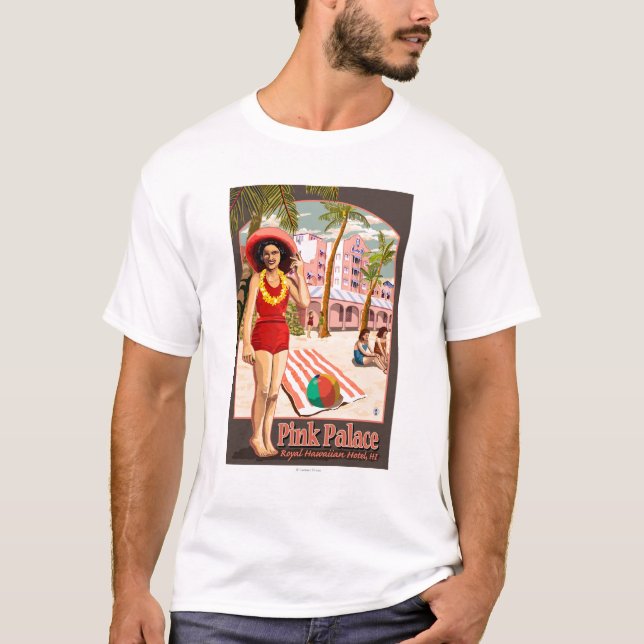 Camiseta Hotel havaiano real em Havaí (Frente)