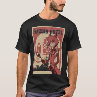 Camiseta Hotel Hazbin Alastor Estilo Retro