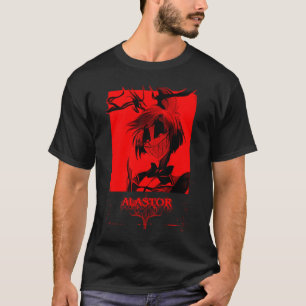 Camiseta Hotel Hazbin Alastor Rádio Demônio Toda Arte Escur