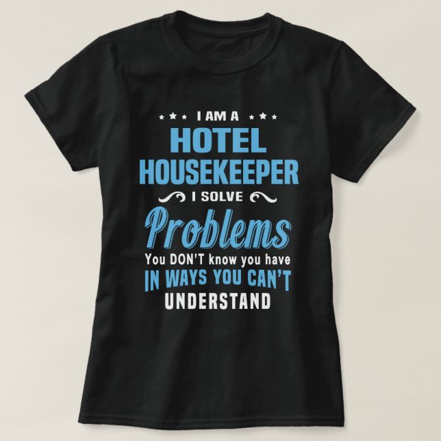 Camiseta Hotel Housekeeper (Frente do Design)