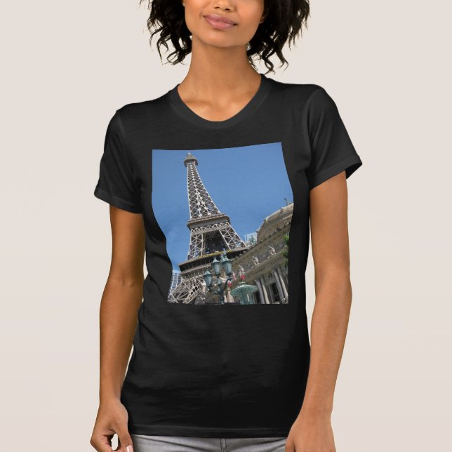 Camiseta Hotel Las Vegas de Paris da torre Eiffel (Frente)