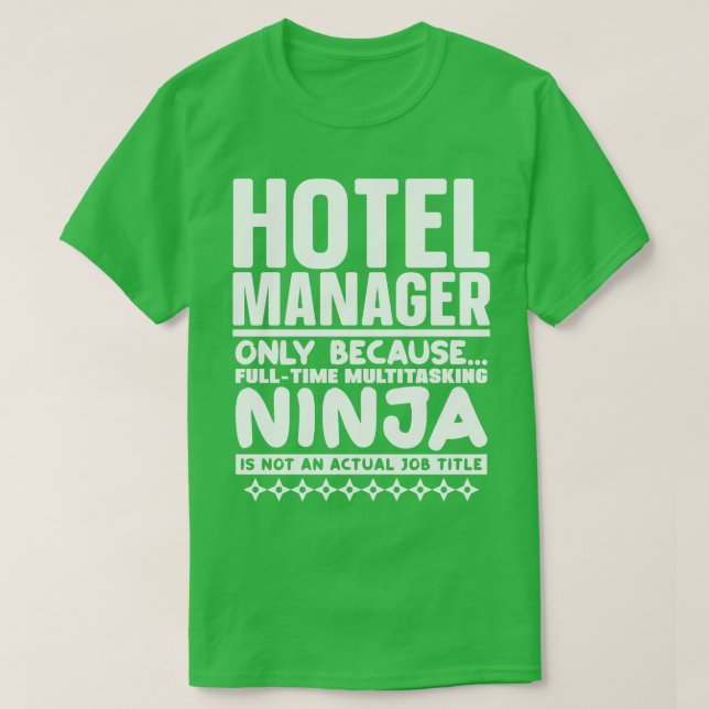 Camiseta Hotel Manager Ninja (Frente do Design)