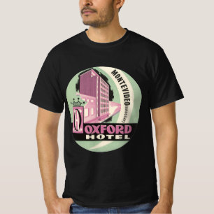 Camiseta Hotel Oxford, Montevidéu, Uruguai, Viagem Antiga