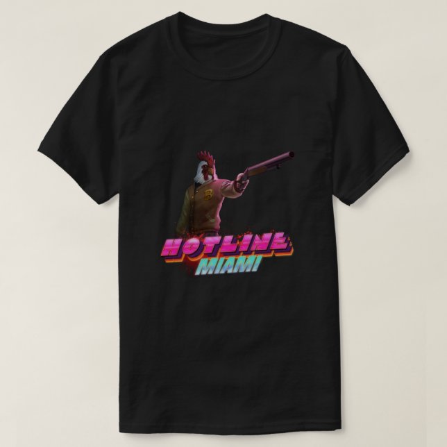 Camiseta Hotline Miami - Jaqueta essencial (Frente do Design)