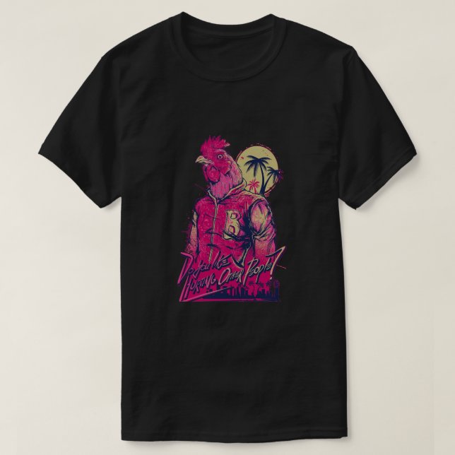 Camiseta Hotline Miami Richard Classic (Frente do Design)