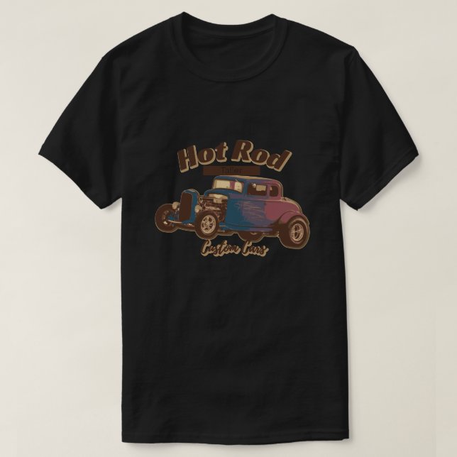 Camiseta HotRod Custom cars (Frente do Design)