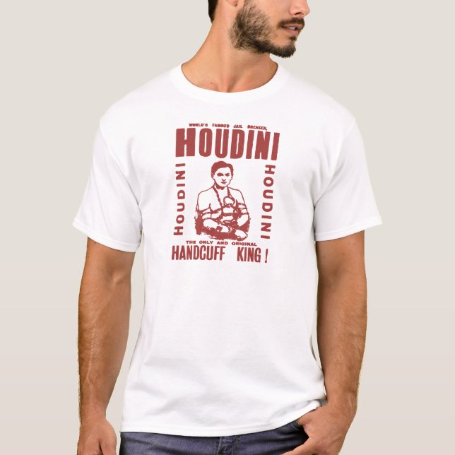 Camiseta Houdini o rei da algema (Frente)