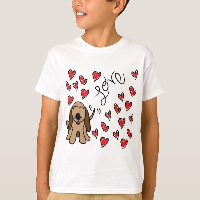 Camiseta Hound Dog Love (Frente)