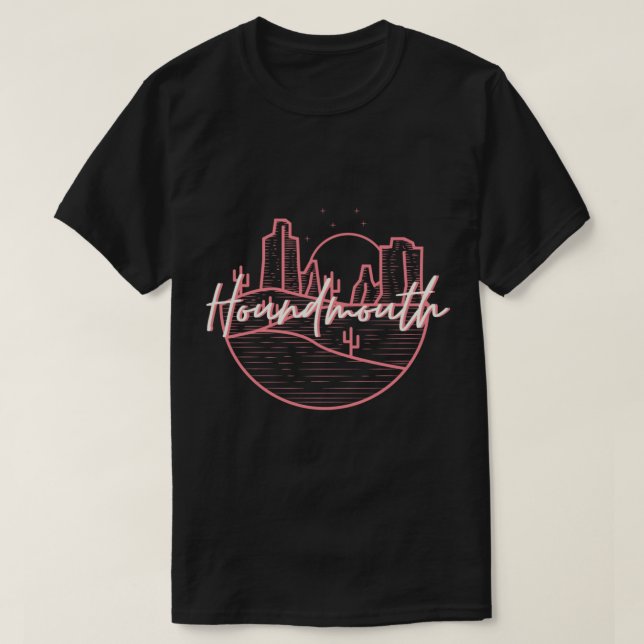 Camiseta Houndmouth Neon - Sinal clássico de T-Shirt (Frente do Design)