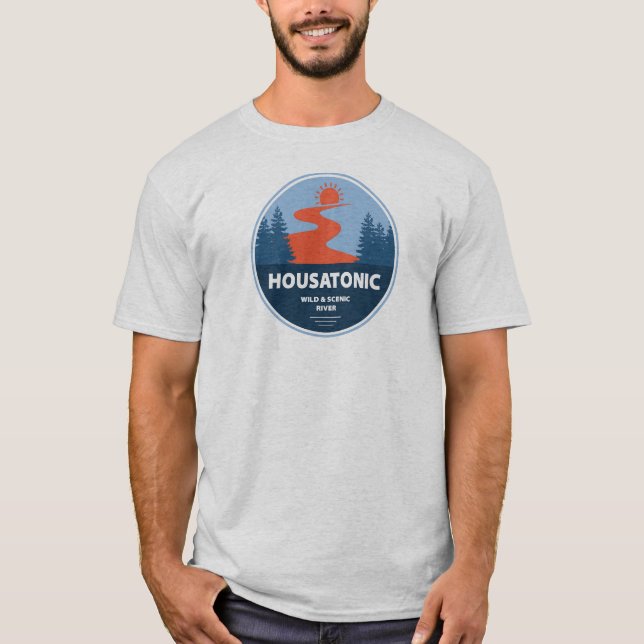 Camiseta Housatonic Wild And Scencci River Connecticut (Frente)