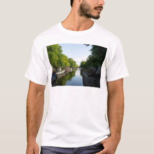 Camiseta House Boats no Canal de Amsterdã