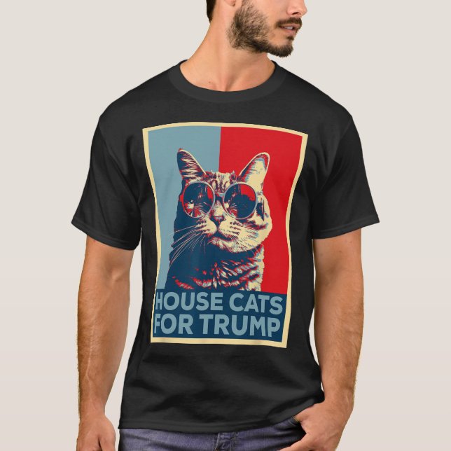 Camiseta House Cats For Trump 2024 (Frente)